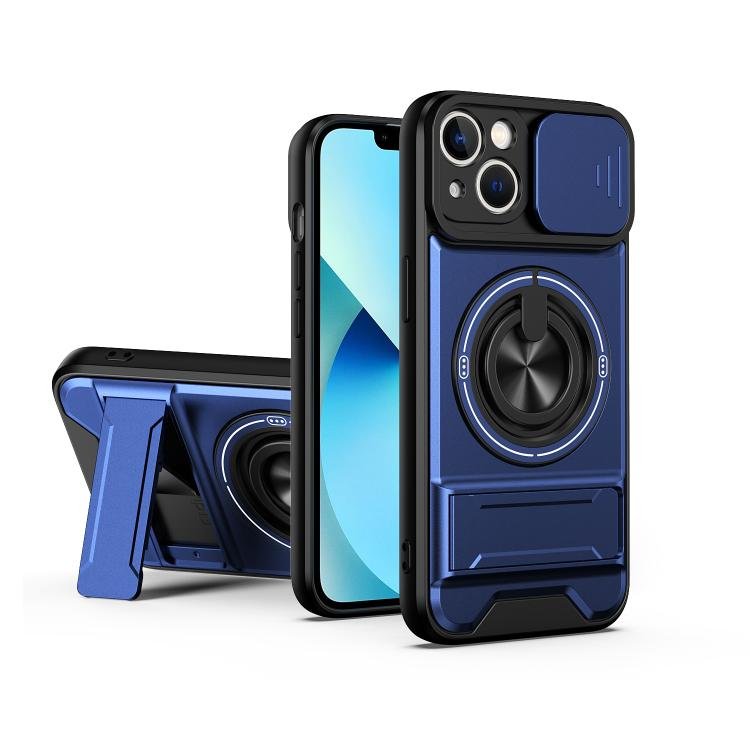 Lens Sliding Window Multifunctional Magnetic Shockproof Phone Case, For iPhone 13, For iPhone 12 Lens Sliding Window Multifunctional Magnetic Shockproof Phone Case, For iPhone 13, For iPhone 12