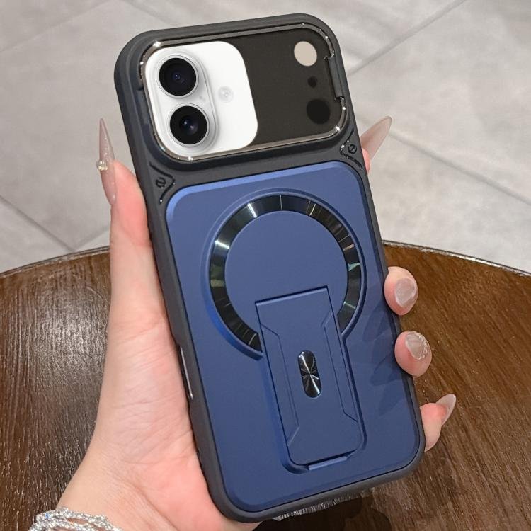 Shockproof Lens Cover Magnetic Phone Case with Hidden Holder, For iPhone 16, For iPhone 15 Pro Max Shockproof Lens Cover Magnetic Phone Case with Hidden Holder, For iPhone 16, For iPhone 15 Pro Max