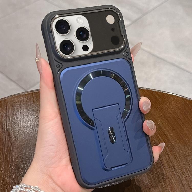 Shockproof Lens Cover Magnetic Phone Case with Hidden Holder, For iPhone 14 Pro Max…