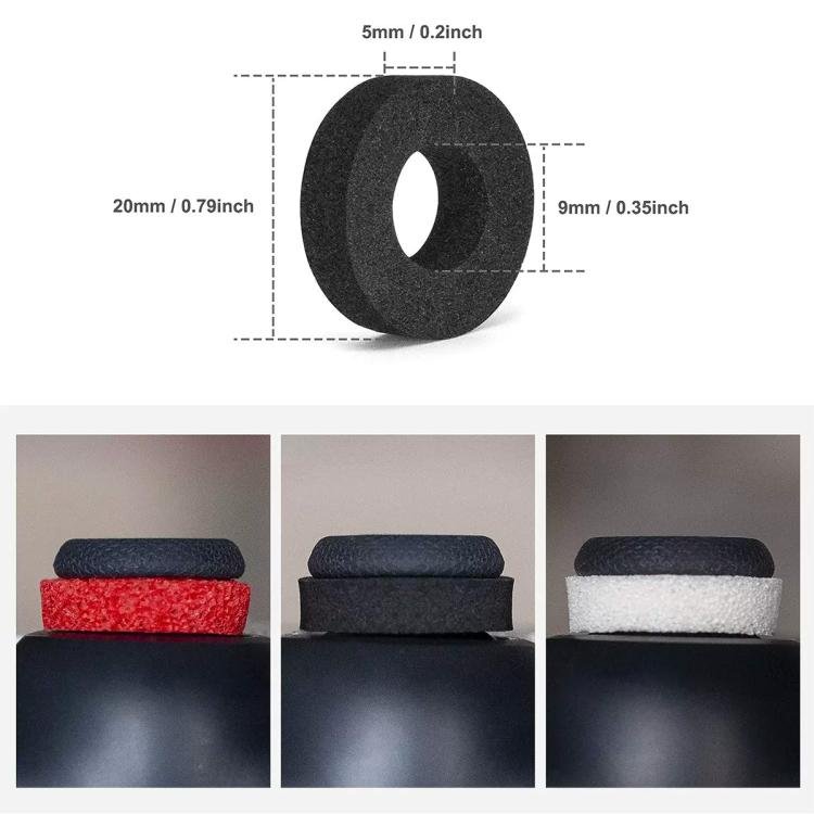 XDcase 6pcs Soft Silicone Aiming Precision Rings for PS4 / PS5 / Xbox / Switch / Google Stadia, 6PCS