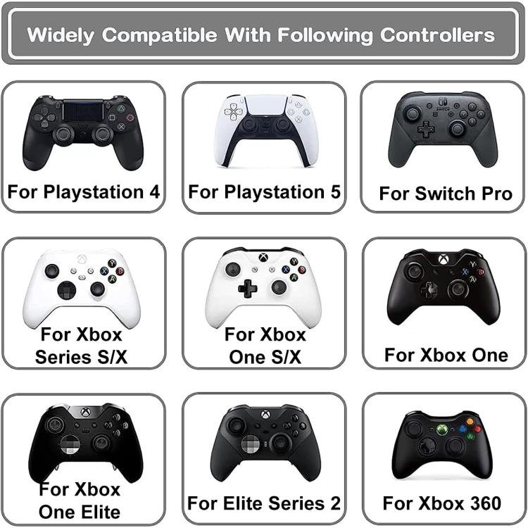 XDcase 8pcs Soft Silicone Aiming Precision Rings for PS4 / PS5 / Xbox / Switch / Google Stadia, 8PCS