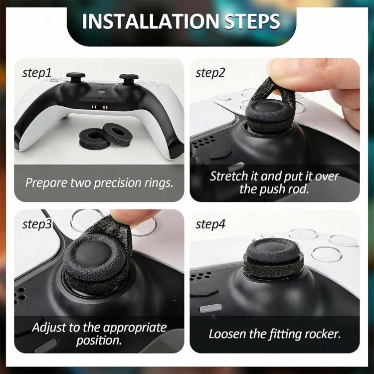 XDcase 12pcs Aiming Precision Rings for PS4 / PS5 / Xbox / Switch / Google Stadia, 12PCS