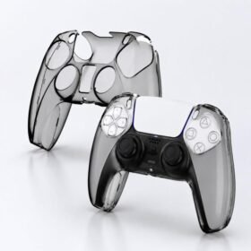XDcase 2pcs Game Controller Split Crystal PC Protective Case, For Sony PS5