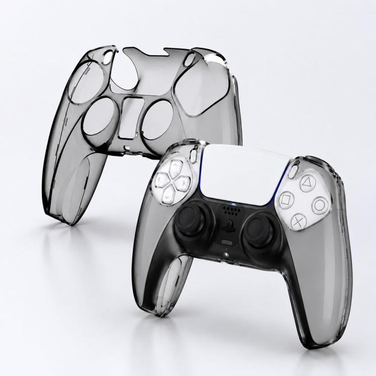 XDcase 2pcs Game Controller Split Crystal PC Protective Case, For Sony PS5