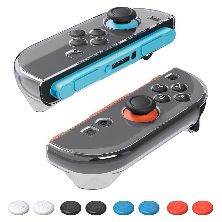 XDcase 1 Pair Crystal PC Protective Case & Joystick Caps Set, For Nintendo Switch 2 Joy-Con...