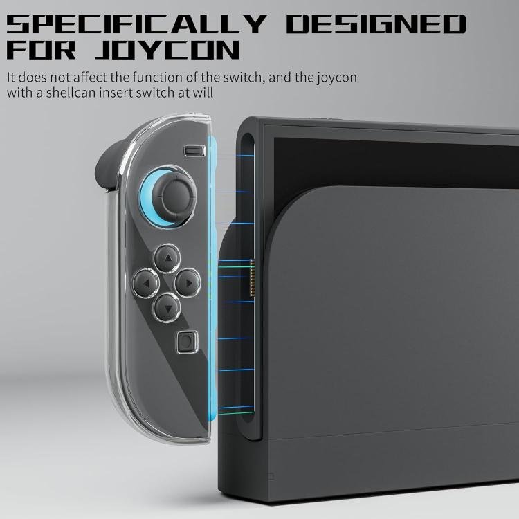 XDcase 1 Pair Crystal PC Protective Case & Joystick Caps Set, For Nintendo Switch 2 Joy-Con...