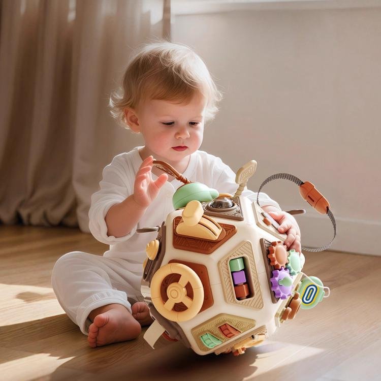 Baby Busy Board Cube Toys 22-in-1 Montessori Sensory Early Education Toy Baby Busy Board Cube Toys 22-in-1 Montessori Sensory Early Education Toy