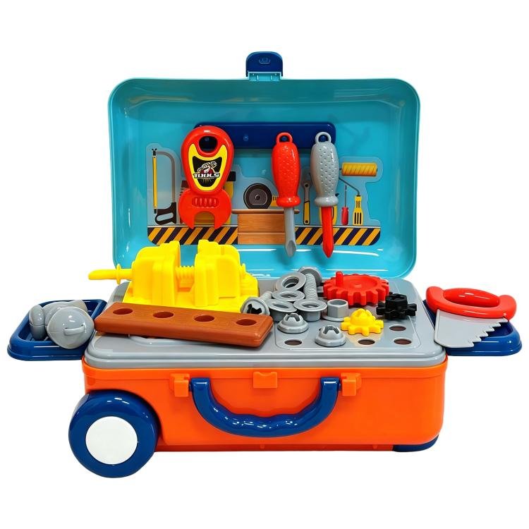 Simulation Plastic Pretend Play Pull Rod Box, Tools, Kitchen, Doctors, Beauty Simulation Plastic Pretend Play Pull Rod Box, Tools, Kitchen, Doctors, Beauty