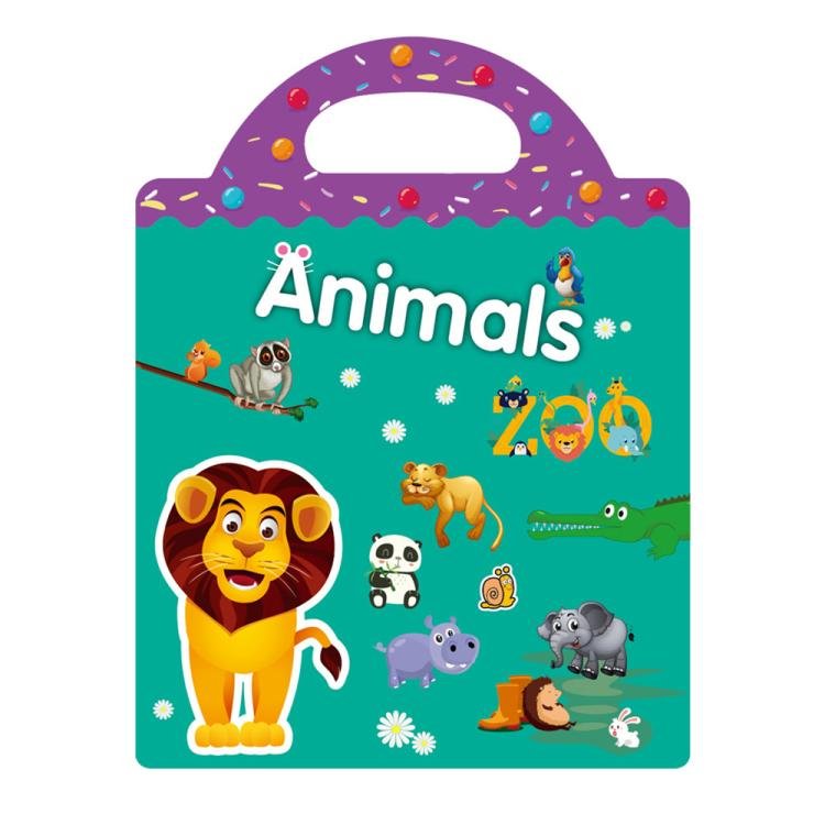Children Early Education DIY Waterproof Reusable Stickers, Animals T01… Children Early Education DIY Waterproof Reusable Stickers, Animals T01…