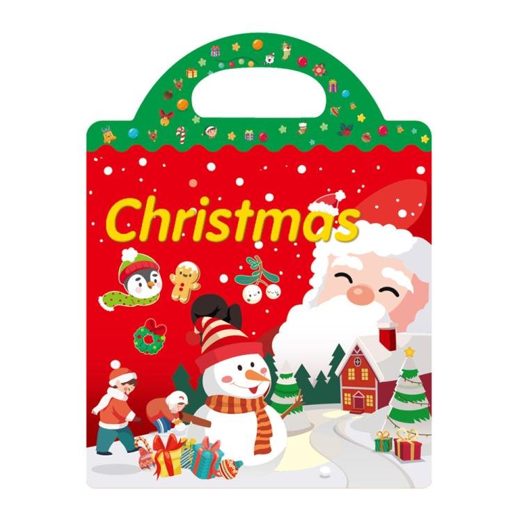Children Early Education DIY Waterproof Reusable Stickers, Christmas T15… Children Early Education DIY Waterproof Reusable Stickers, Christmas T15…