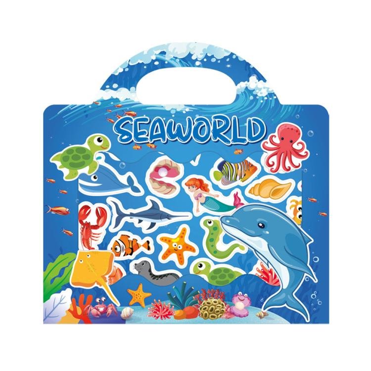 Children Early Education DIY Waterproof Reusable Stickers, Horizontal Ocean T34 Children Early Education DIY Waterproof Reusable Stickers, Horizontal Ocean T34