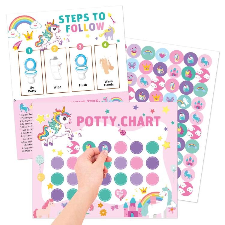 15pcs / Set Kids Toilet Potty Training Reward Progress Sticker Chart… 15pcs / Set Kids Toilet Potty Training Reward Progress Sticker Chart…