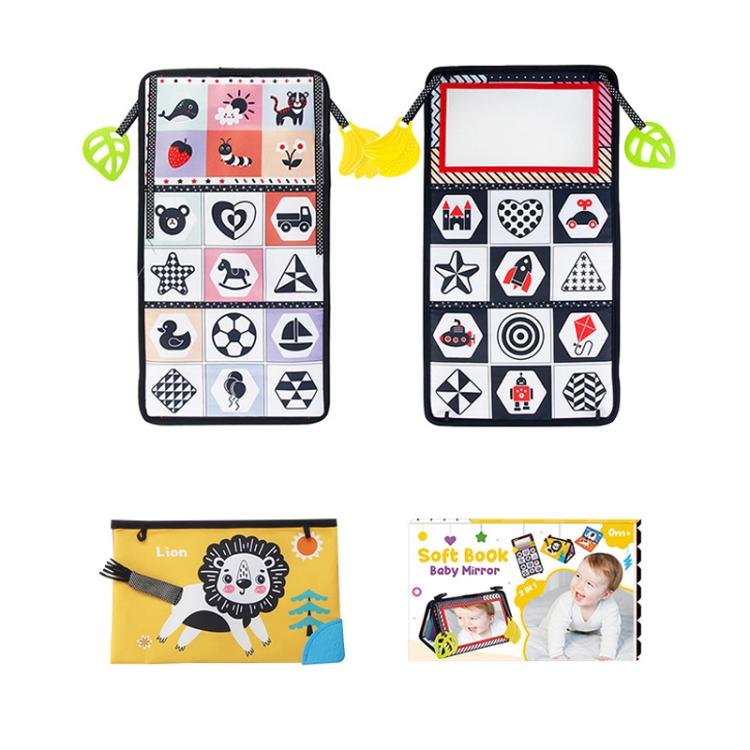 Early Childhood Education Foldable Cloth Book Toy with Distorting Mirror… Early Childhood Education Foldable Cloth Book Toy with Distorting Mirror…