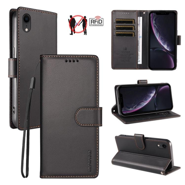 BETOPNICE Pearlescent RFID Vegan Leather Phone Case with Strap, For iPhone XR, For iPhone XS Max BETOPNICE Pearlescent RFID Vegan Leather Phone Case with Strap, For iPhone XR, For iPhone XS Max