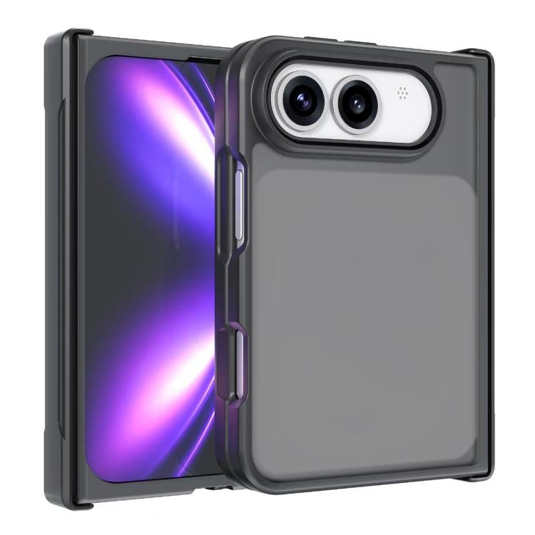Armor Big Pore PC Hybrid TPU Phone Case with Hinge Guard, For iPhone Duo Armor Big Pore PC Hybrid TPU Phone Case with Hinge Guard, For iPhone Duo