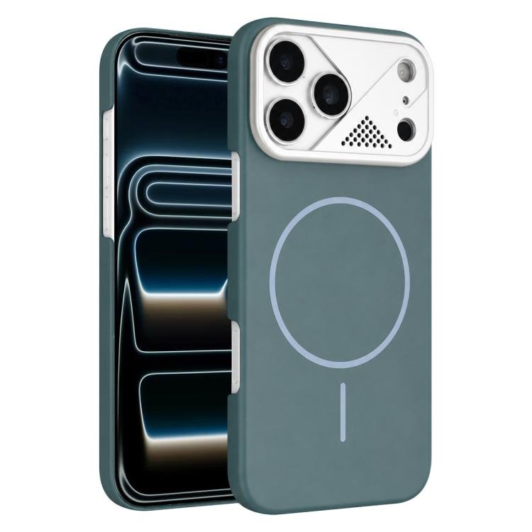 Ultra-thin Gold Armor PC Magnetic Phone Case, For iPhone 17 Pro