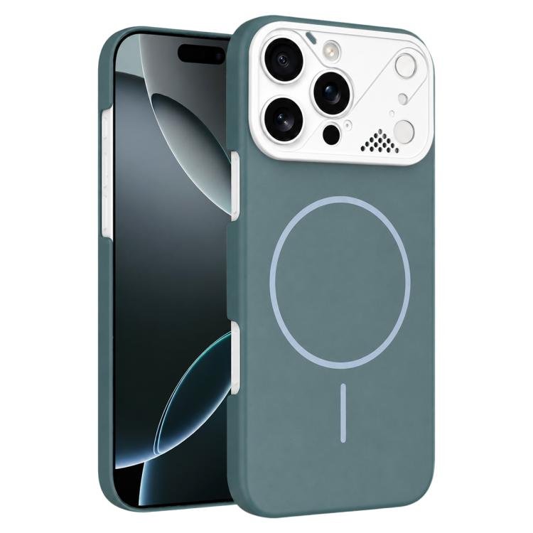 Ultra-thin Gold Armor PC Magnetic Phone Case, For iPhone 16 Pro