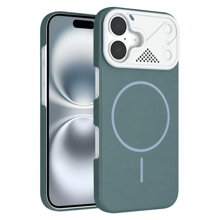 Ultra-thin Gold Armor PC Magnetic Phone Case, For iPhone 16