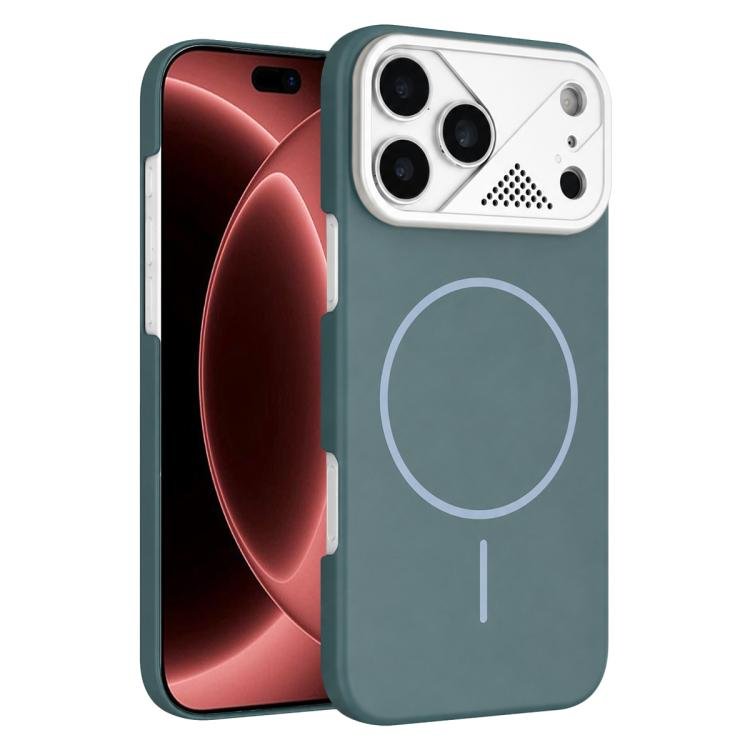 Ultra-thin Gold Armor PC Magnetic Phone Case, For iPhone 18 Pro