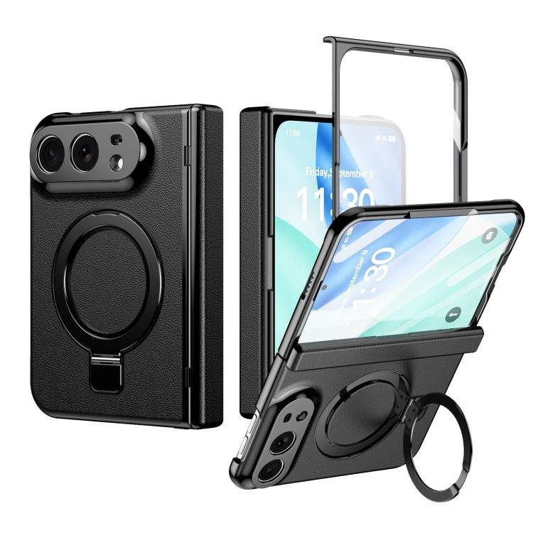 Integrated Metal Folding Holder Hinge Magnetic Leather Phone Case… Integrated Metal Folding Holder Hinge Magnetic Leather Phone Case…