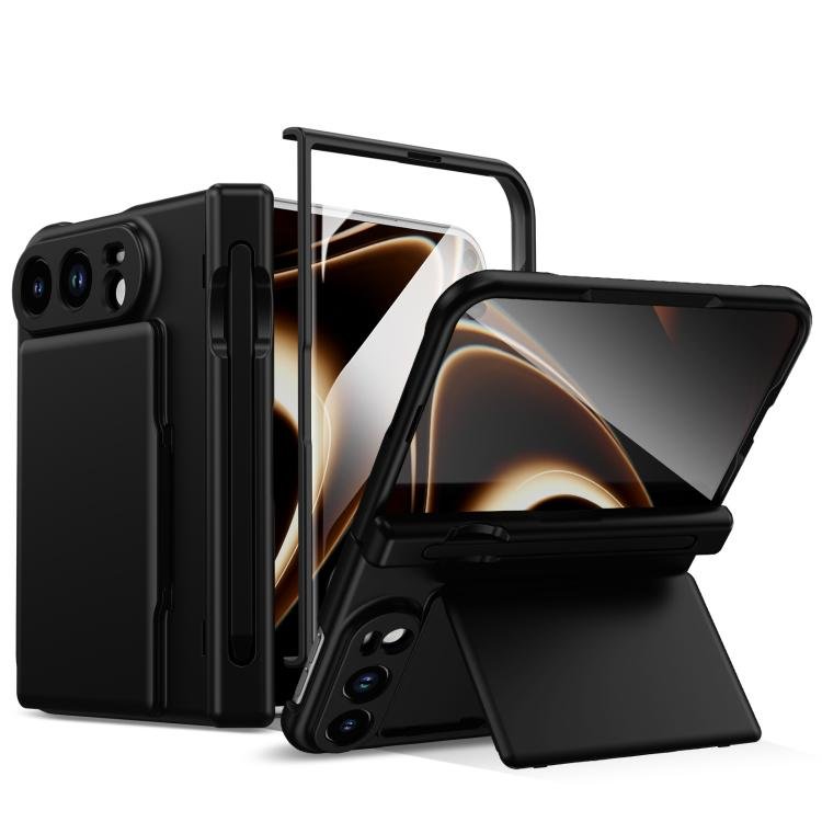 Card Bag Holder Hinge Integrated Film Phone Case, No Pen, For iPhone Duo Card Bag Holder Hinge Integrated Film Phone Case, No Pen, For iPhone Duo
