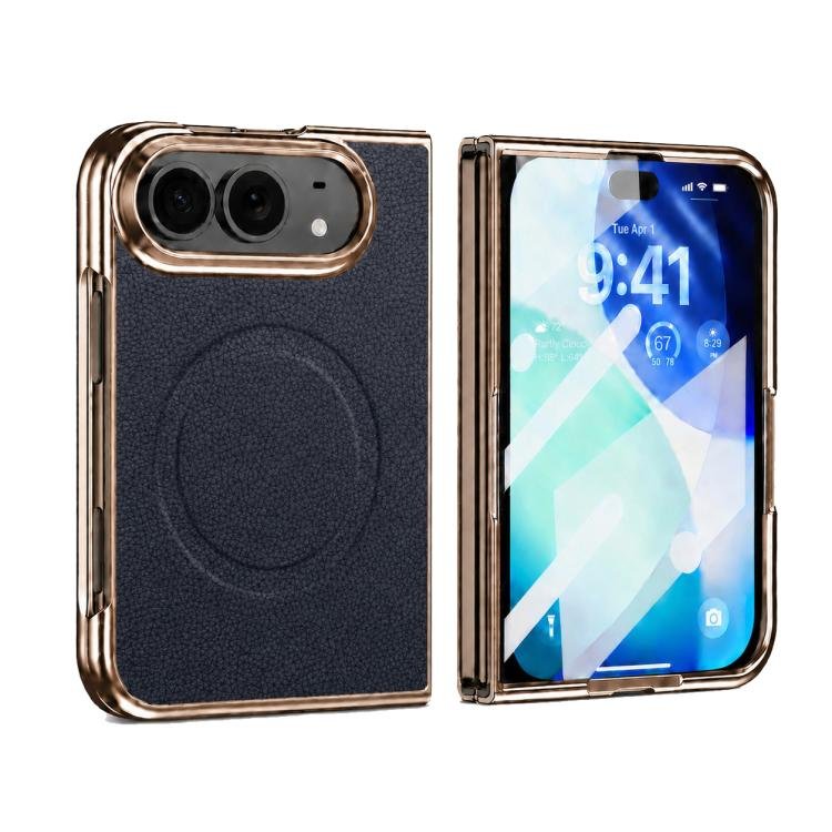 Litchi Texture Magnetic Integrated Film Phone Case, For iPhone Duo Litchi Texture Magnetic Integrated Film Phone Case, For iPhone Duo