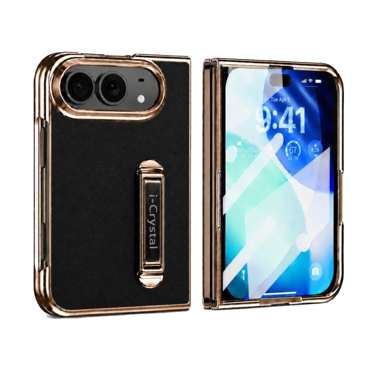 i.Crystal Electroplated Vegan Leather Hidden Kickstand Integrated Film Phone … i.Crystal Electroplated Vegan Leather Hidden Kickstand Integrated Film Phone …