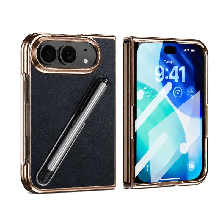 Electroplated Stylus Pen Holder Integrated Film Phone Case, For iPhone Duo Electroplated Stylus Pen Holder Integrated Film Phone Case, For iPhone Duo