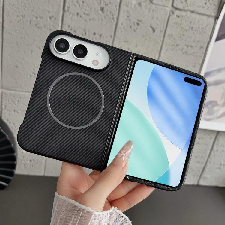 Fiber Texture Fine Circle Magnetic Phone Case, For iPhone Duo Fiber Texture Fine Circle Magnetic Phone Case, For iPhone Duo