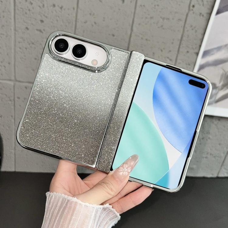 Rebound Hinge Gradient Bling Glitter Phone Case, For iPhone Duo Rebound Hinge Gradient Bling Glitter Phone Case, For iPhone Duo