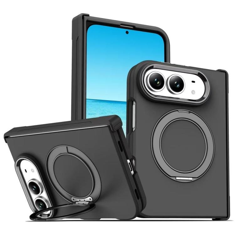 Armor-style Hinge Protection Magnetic Ring Holder Phone Case, For iPhone Duo Armor-style Hinge Protection Magnetic Ring Holder Phone Case, For iPhone Duo