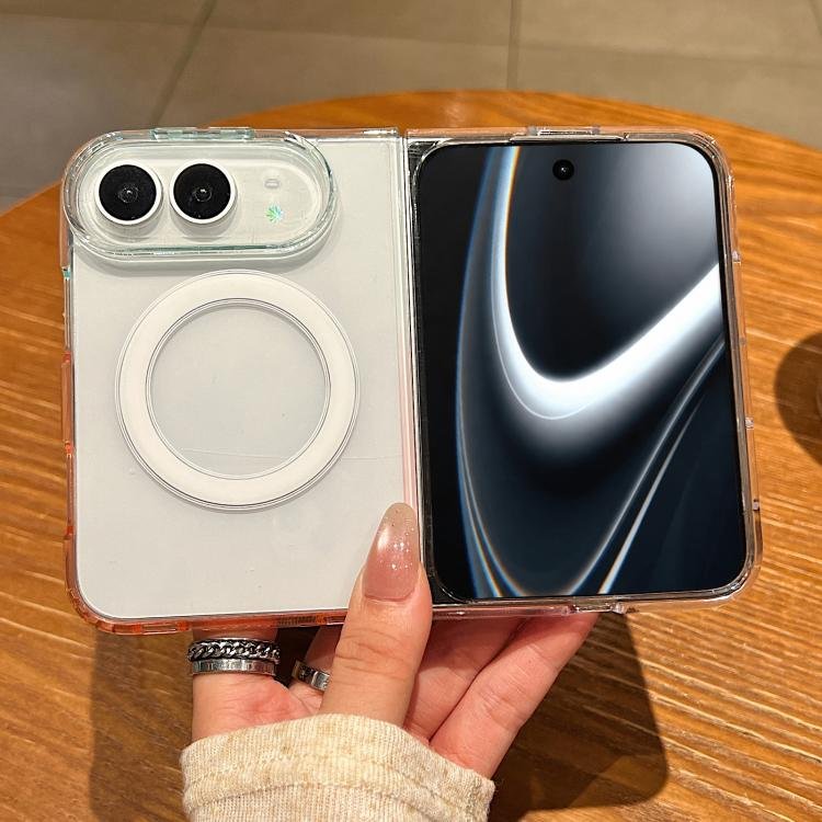 Contrast Color Gradient Transparent MagSafe Phone Case, For iPhone Duo Contrast Color Gradient Transparent MagSafe Phone Case, For iPhone Duo
