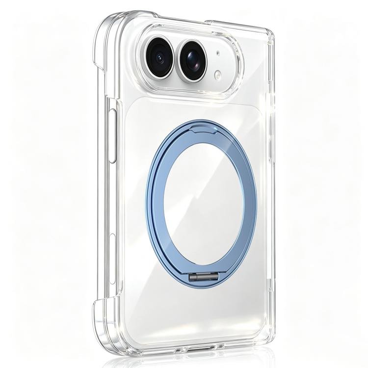 Crystal Clear Magnetic Phone Case with 360 Rotation Holder, For iPhone Duo Crystal Clear Magnetic Phone Case with 360 Rotation Holder, For iPhone Duo