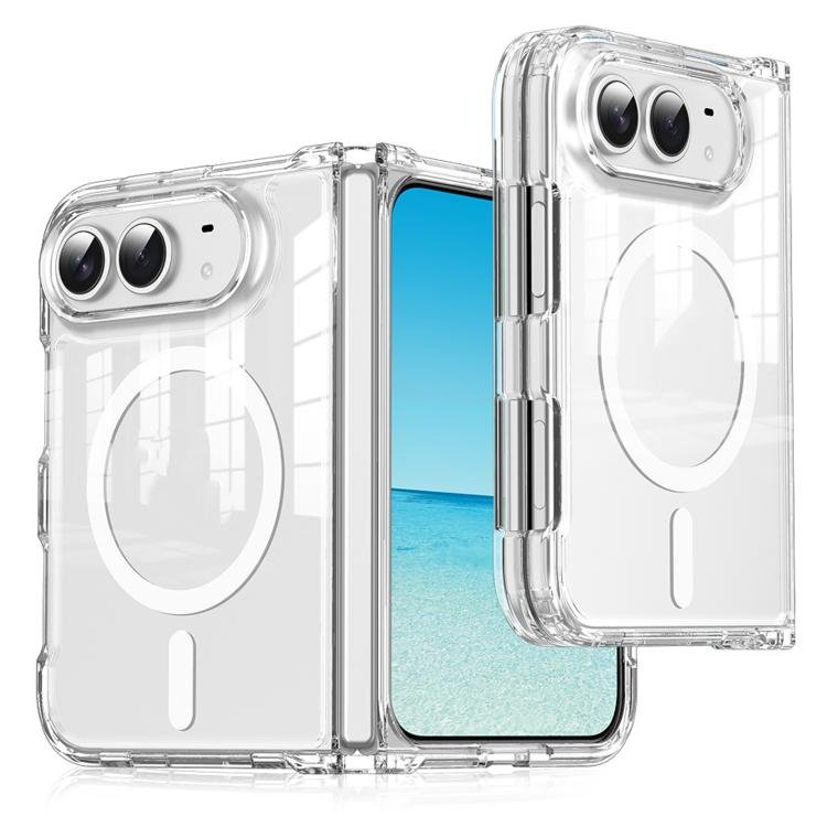 Crystal-Clear Magnetic Folding Phone Case, For iPhone Duo Crystal-Clear Magnetic Folding Phone Case, For iPhone Duo