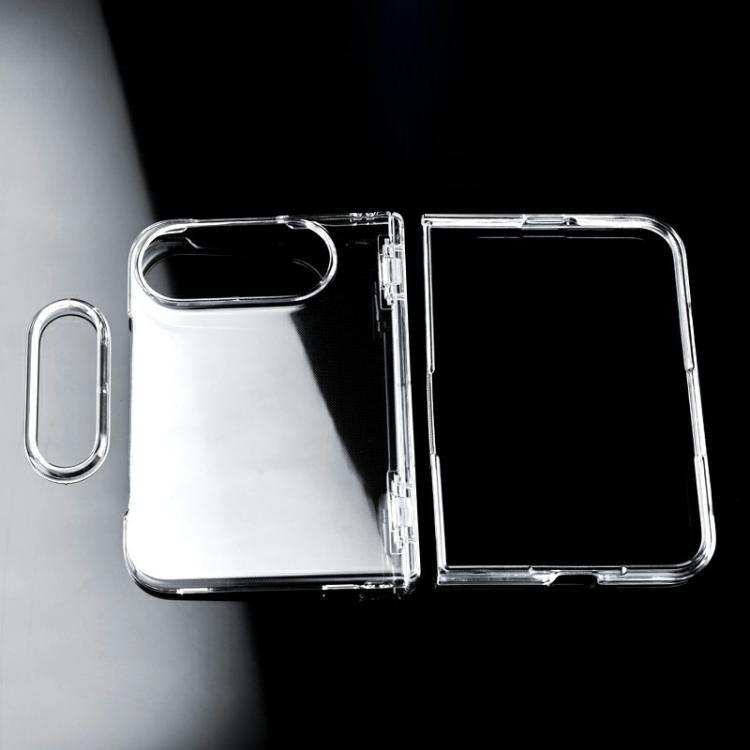 Clear Spring Hinge PC Shockproof Phone Case with Front Cover, For iPhone Duo Clear Spring Hinge PC Shockproof Phone Case with Front Cover, For iPhone Duo