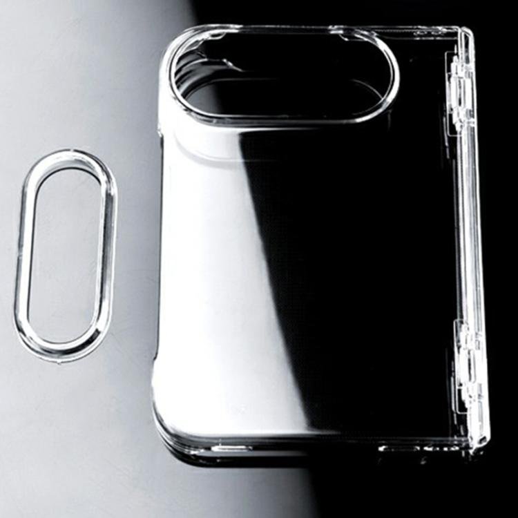 Transparent PC Dual Axis Shockproof Phone Case with Lens Cover, For iPhone Duo Transparent PC Dual Axis Shockproof Phone Case with Lens Cover, For iPhone Duo