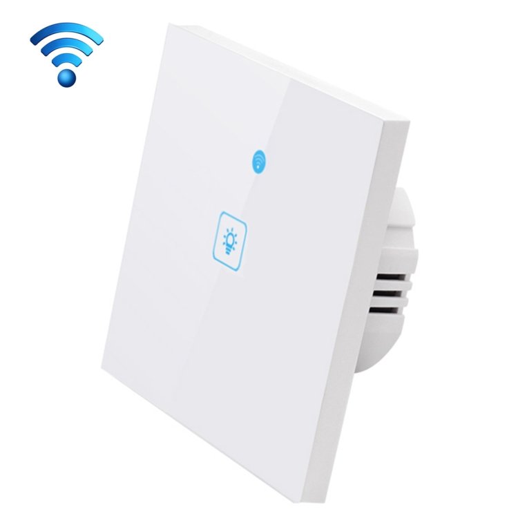 WS-EU-01 EWeLink APP & Touch Control 2A 1 Gang Tempered Glass Panel Smart Wall Switch, AC 90V-250V, EU Plug WS-EU-01 EWeLink APP & Touch Control 2A 1 Gang Tempered Glass Panel Smart Wall Switch, AC 90V-250V, EU Plug
