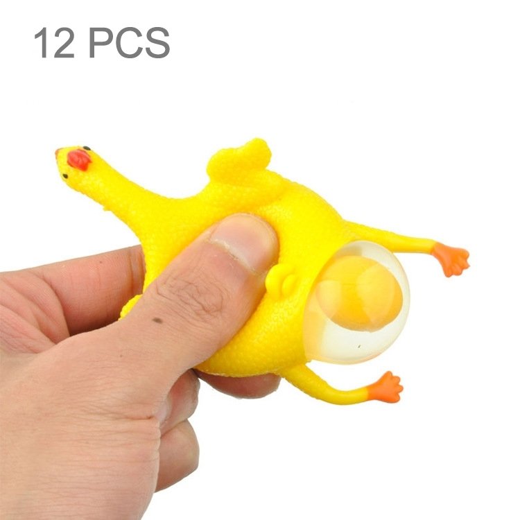 12 PCS Spoof Tricky Funny Gadgets Toys Vent Chicken Whole Egg Laying Hens Crowded Latex Rubber Anti Stress Ball 12 PCS Spoof Tricky Funny Gadgets Toys Vent Chicken Whole Egg Laying Hens Crowded Latex Rubber Anti Stress Ball