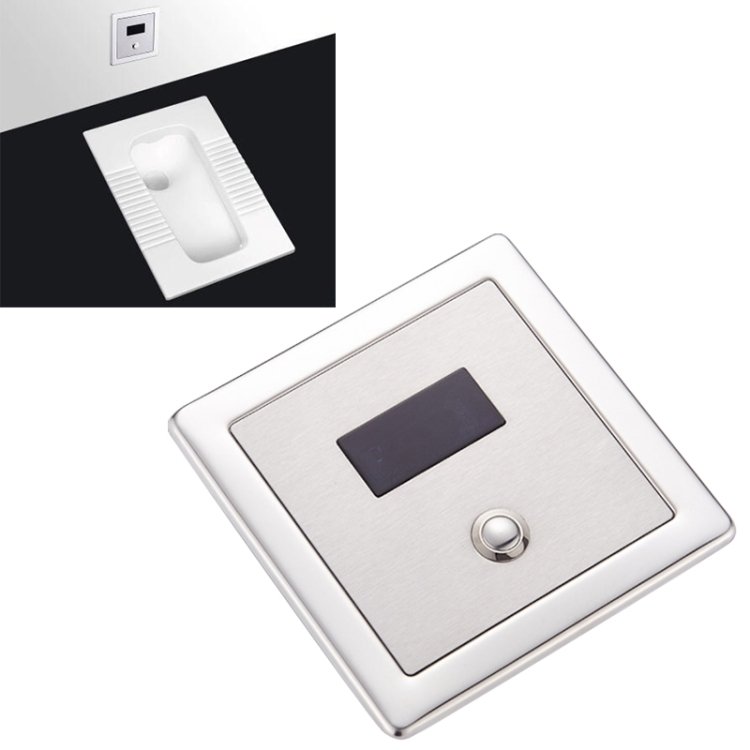 Recessed Wall in Type Flush Valve for Auto-induction Toilet, with Automatic and Manual Function DC Recessed Wall in Type Flush Valve for Auto-induction Toilet, with Automatic and Manual Function DC