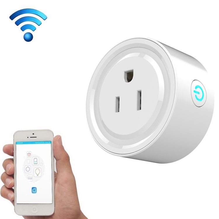 10A Round Shape WiFi Mini Plug APP Remote Control Timing Smart Socket Works with Alexa & Google Home, AC 100-240V, US Plug 10A Round Shape WiFi Mini Plug APP Remote Control Timing Smart Socket Works with Alexa & Google Home, AC 100-240V, US Plug