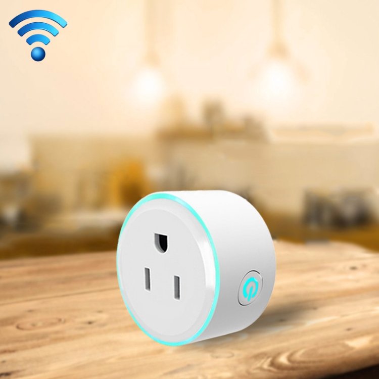 10A Round Shape WiFi 2.4GHz Mini Plug APP Remote Control Timing Smart Socket Works with Alexa & Google Home & Colorful Breathing Light, AC 100-240V, US Plug 10A Round Shape WiFi 2.4GHz Mini Plug APP Remote Control Timing Smart Socket Works with Alexa & Google Home & Colorful Breathing Light, AC 100-240V, US Plug