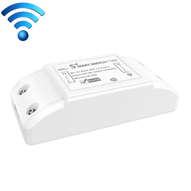 10A Single Channel WiFi Smart Switch Wireless Remote Control Module Works with Alexa & Google Home, AC 90-250V 10A Single Channel WiFi Smart Switch Wireless Remote Control Module Works with Alexa & Google Home, AC 90-250V