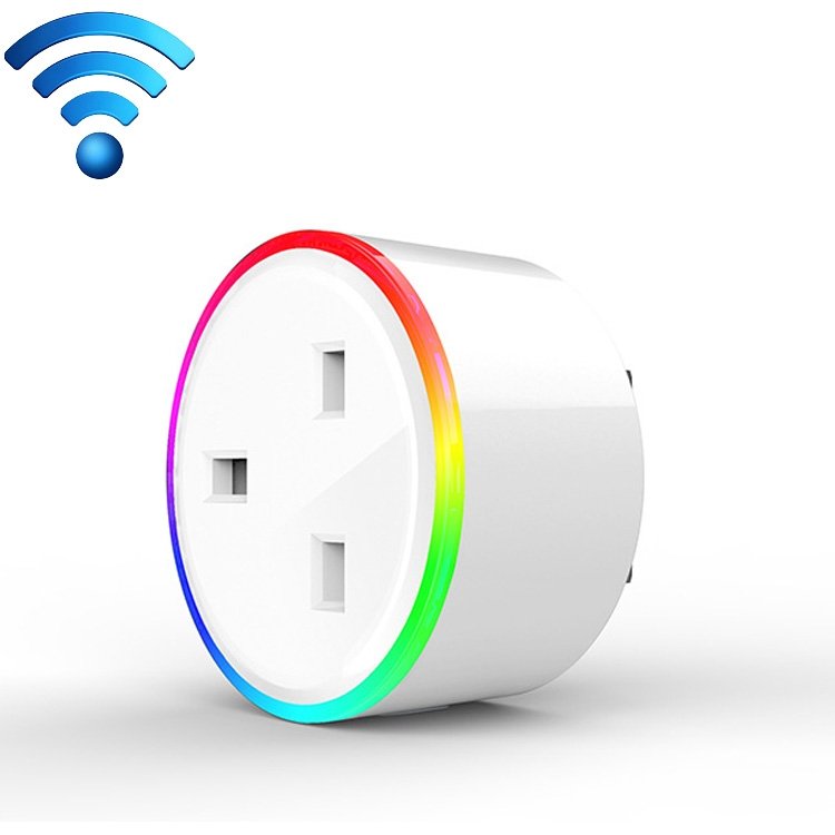 10A RGB Scene Light WiFi Remote Control Smart Socket Works with Alexa & Google Home, AC 220-240V, UK Plug 10A RGB Scene Light WiFi Remote Control Smart Socket Works with Alexa & Google Home, AC 220-240V, UK Plug