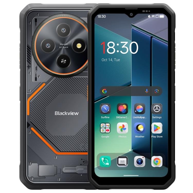 Blackview FORT 2 Rugged Phone, 8GB+256GB, 6.56 inch Android 15 MediaTek MT676…