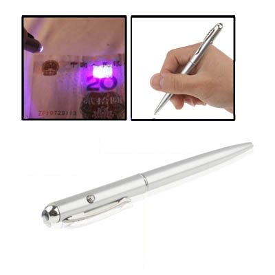 Magic Trick – Invisible Ink UV Light Pen(Silver) Magic Trick – Invisible Ink UV Light Pen(Silver)