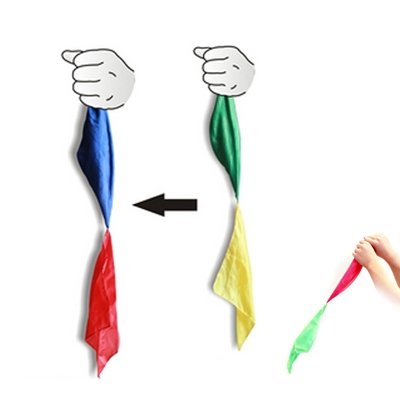 Magic Trick Toy – Color Changing Linked Silk Magic Trick Toy – Color Changing Linked Silk