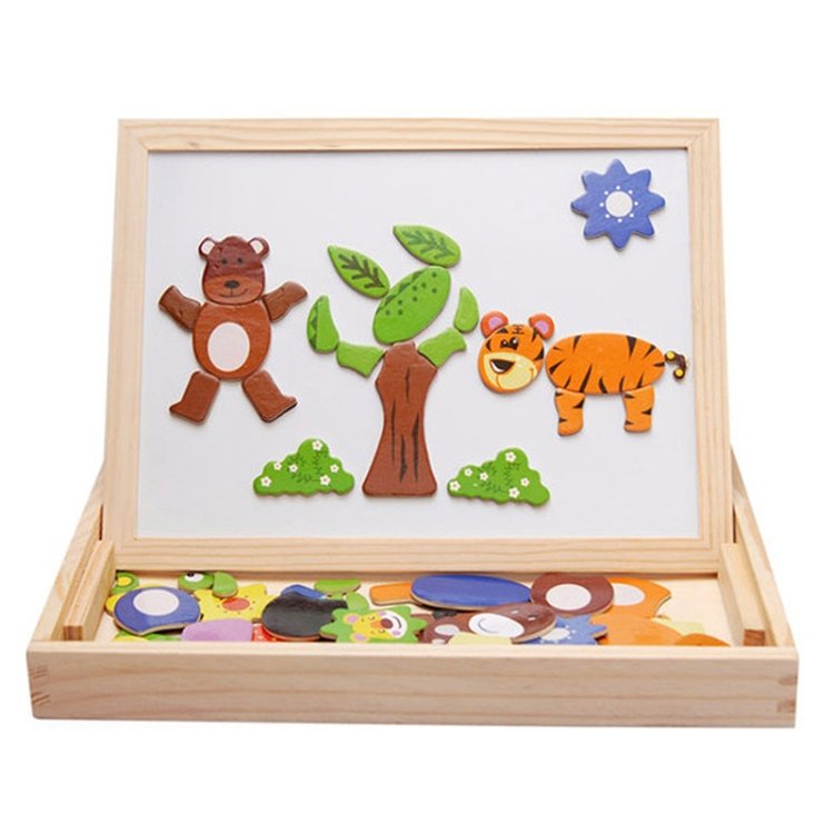Animal Puzzle Magnetic Double Side Drawing Board Animal Puzzle Magnetic Double Side Drawing Board