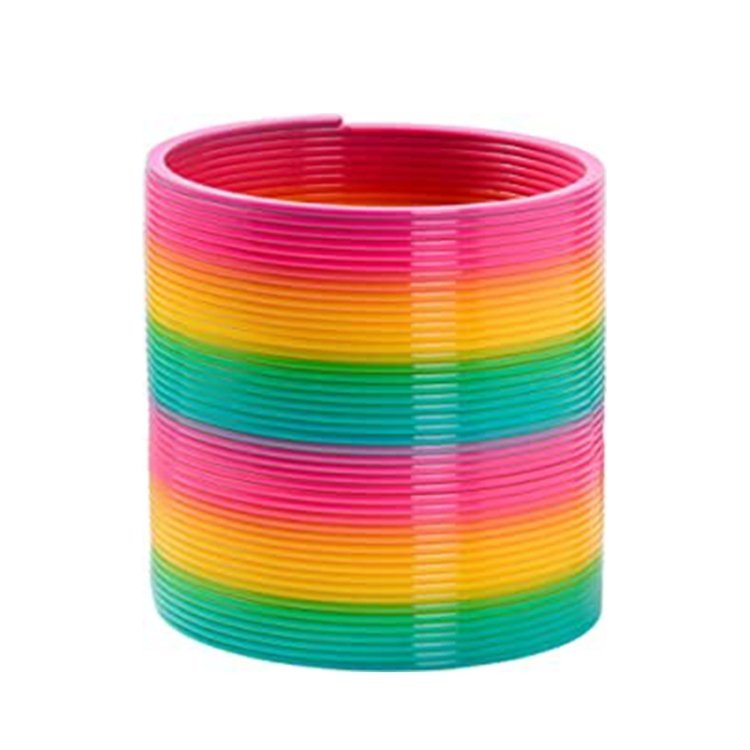 Classic Toy Kaleidoscope Rainbow Ring Folding Plastic Spring Coil Toy for Children (Random Delivery) Classic Toy Kaleidoscope Rainbow Ring Folding Plastic Spring Coil Toy for Children (Random Delivery)