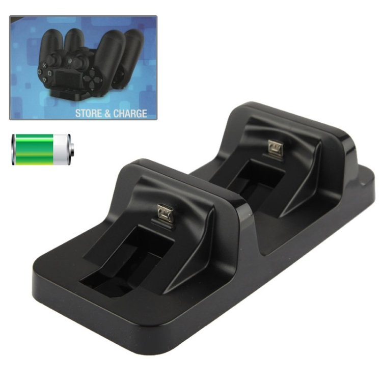 DOBE USB Dual Charger Dock Station for PS4 Wireless Controller (TP4-002)(Black) DOBE USB Dual Charger Dock Station for PS4 Wireless Controller (TP4-002)(Black)