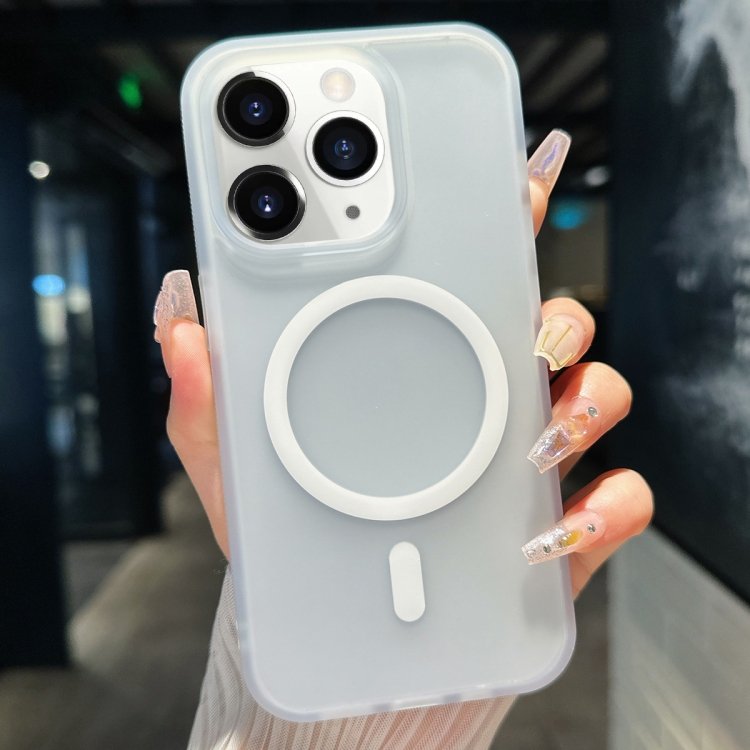 Transparent TPU Hybrid PC Magsafe Phone Case, For iPhone 11 Pro Max, For iPhone 11